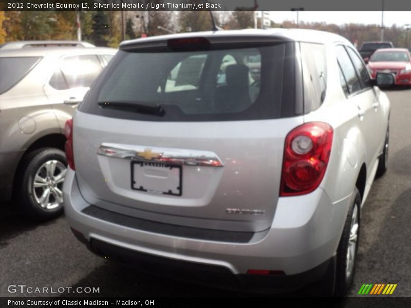 Silver Ice Metallic / Light Titanium/Jet Black 2012 Chevrolet Equinox LS