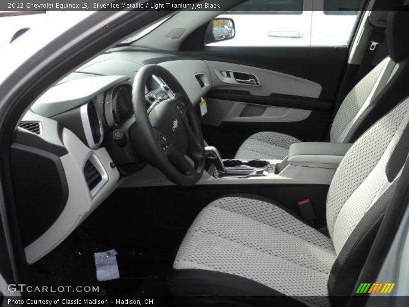 Silver Ice Metallic / Light Titanium/Jet Black 2012 Chevrolet Equinox LS