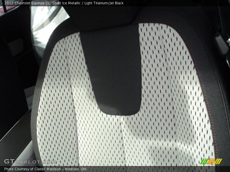 Silver Ice Metallic / Light Titanium/Jet Black 2012 Chevrolet Equinox LS