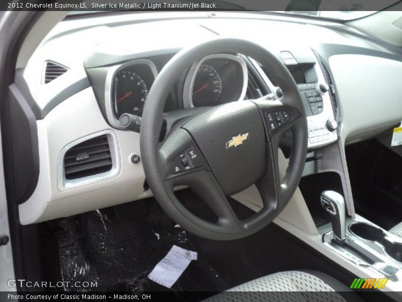 Silver Ice Metallic / Light Titanium/Jet Black 2012 Chevrolet Equinox LS