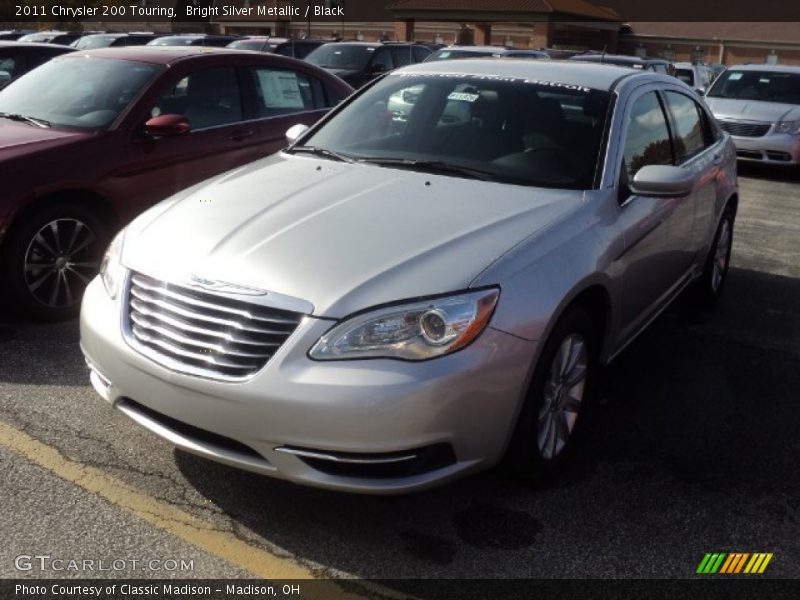 Bright Silver Metallic / Black 2011 Chrysler 200 Touring