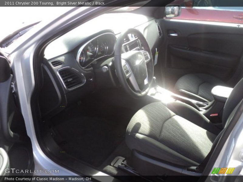 Bright Silver Metallic / Black 2011 Chrysler 200 Touring