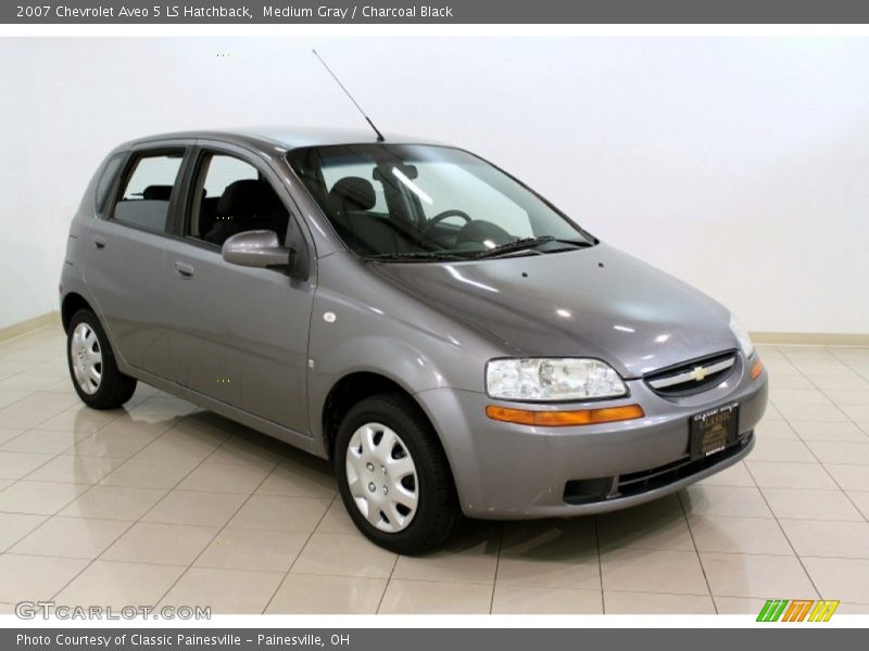 Medium Gray / Charcoal Black 2007 Chevrolet Aveo 5 LS Hatchback