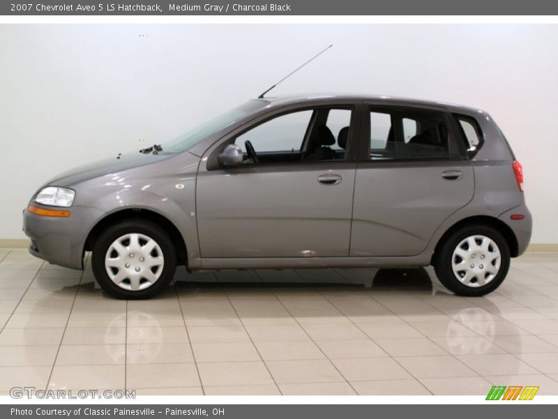 Medium Gray / Charcoal Black 2007 Chevrolet Aveo 5 LS Hatchback