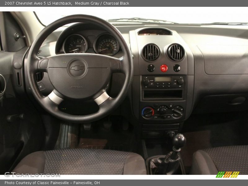 Medium Gray / Charcoal Black 2007 Chevrolet Aveo 5 LS Hatchback