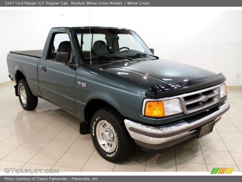 Medium Willow Green Metallic / Willow Green 1997 Ford Ranger XLT Regular Cab