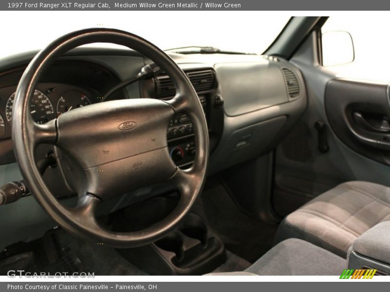 Medium Willow Green Metallic / Willow Green 1997 Ford Ranger XLT Regular Cab