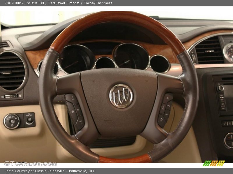Red Jewel Tintcoat / Cocoa/Cashmere 2009 Buick Enclave CXL
