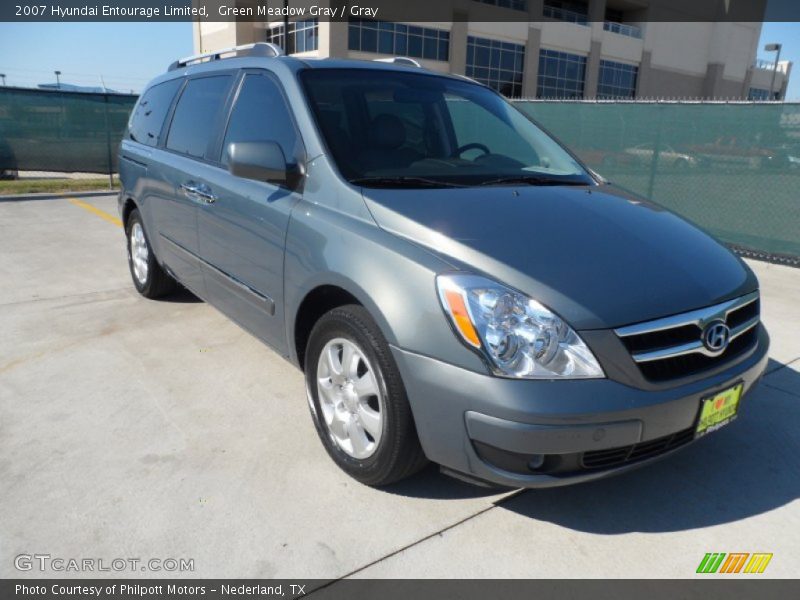 Green Meadow Gray / Gray 2007 Hyundai Entourage Limited