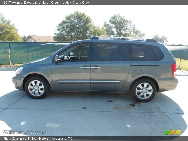 Green Meadow Gray / Gray 2007 Hyundai Entourage Limited