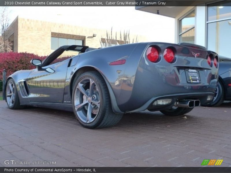 Cyber Gray Metallic / Titanium Gray 2010 Chevrolet Corvette Callaway Grand Sport Convertible