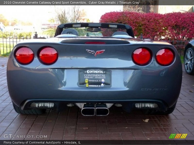 Cyber Gray Metallic / Titanium Gray 2010 Chevrolet Corvette Callaway Grand Sport Convertible
