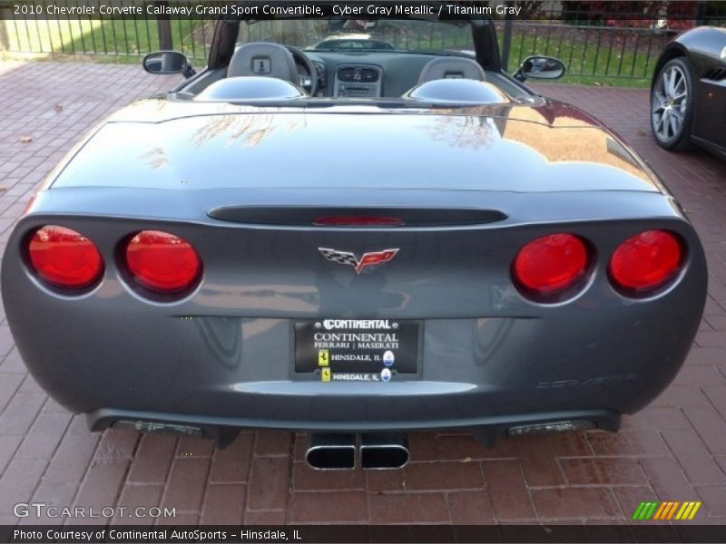 Cyber Gray Metallic / Titanium Gray 2010 Chevrolet Corvette Callaway Grand Sport Convertible