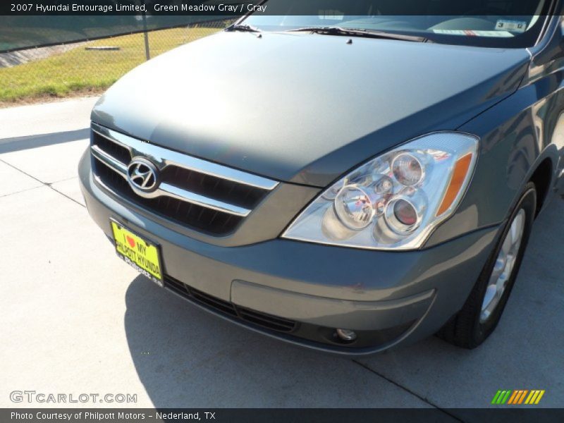 Green Meadow Gray / Gray 2007 Hyundai Entourage Limited