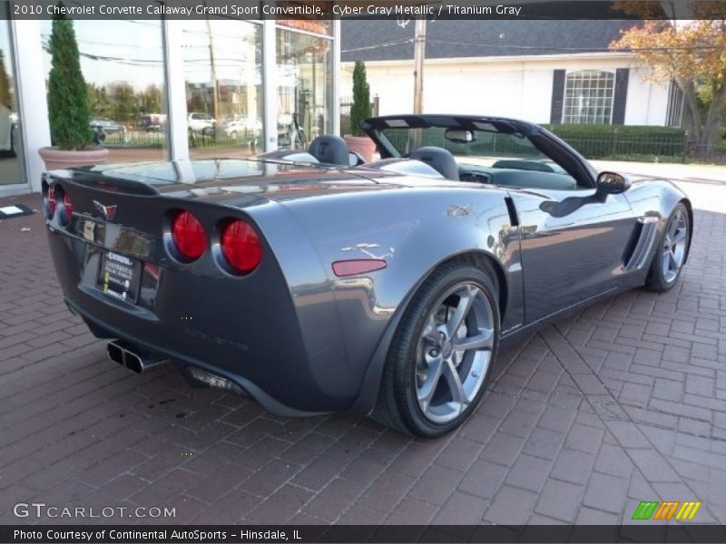Cyber Gray Metallic / Titanium Gray 2010 Chevrolet Corvette Callaway Grand Sport Convertible
