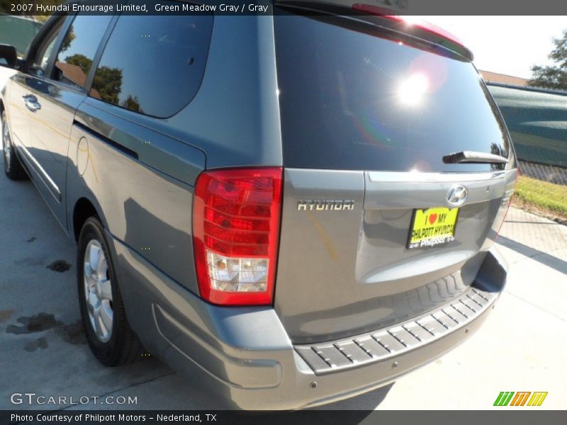 Green Meadow Gray / Gray 2007 Hyundai Entourage Limited