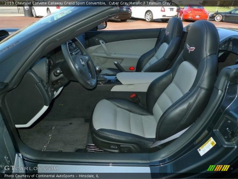  2010 Corvette Callaway Grand Sport Convertible Titanium Gray Interior