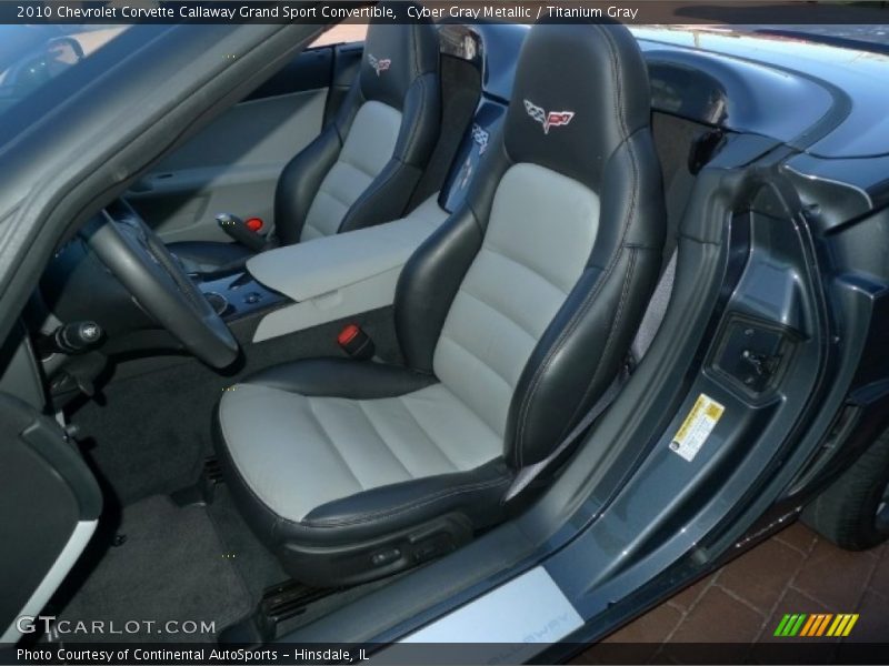  2010 Corvette Callaway Grand Sport Convertible Titanium Gray Interior