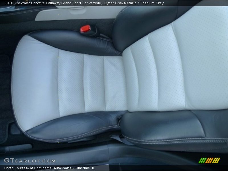  2010 Corvette Callaway Grand Sport Convertible Titanium Gray Interior