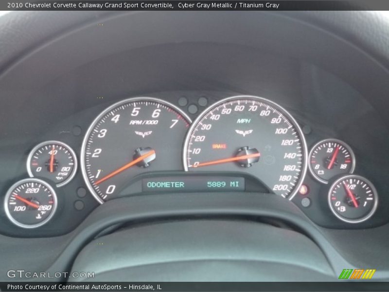  2010 Corvette Callaway Grand Sport Convertible Callaway Grand Sport Convertible Gauges