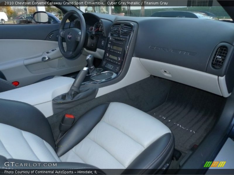  2010 Corvette Callaway Grand Sport Convertible Titanium Gray Interior