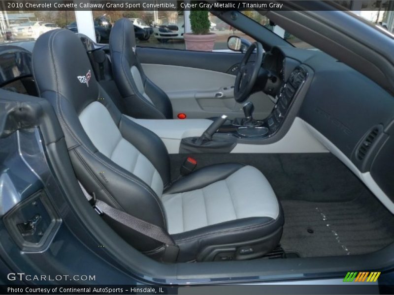  2010 Corvette Callaway Grand Sport Convertible Titanium Gray Interior