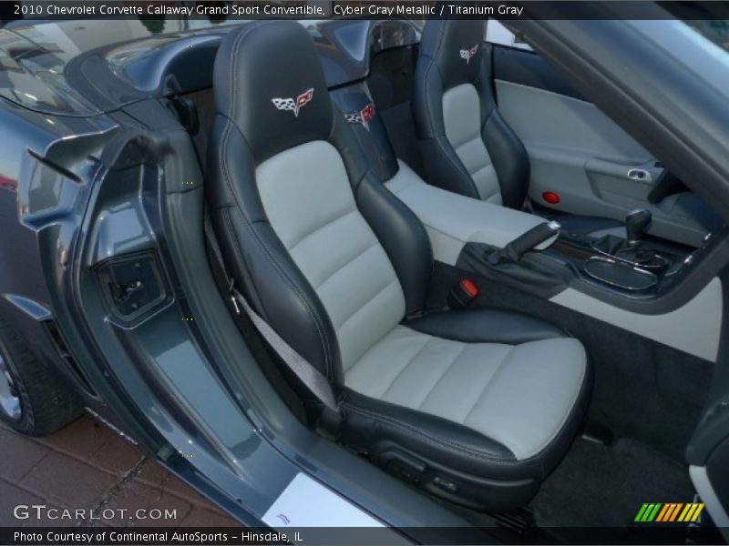  2010 Corvette Callaway Grand Sport Convertible Titanium Gray Interior