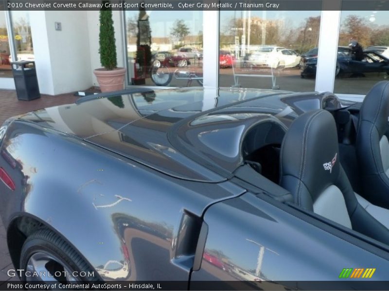 Cyber Gray Metallic / Titanium Gray 2010 Chevrolet Corvette Callaway Grand Sport Convertible
