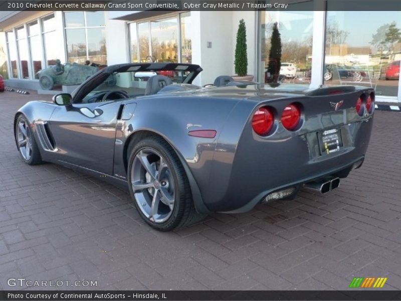 Cyber Gray Metallic / Titanium Gray 2010 Chevrolet Corvette Callaway Grand Sport Convertible