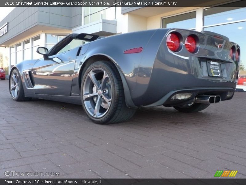 Cyber Gray Metallic / Titanium Gray 2010 Chevrolet Corvette Callaway Grand Sport Convertible