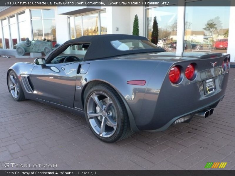 Cyber Gray Metallic / Titanium Gray 2010 Chevrolet Corvette Callaway Grand Sport Convertible