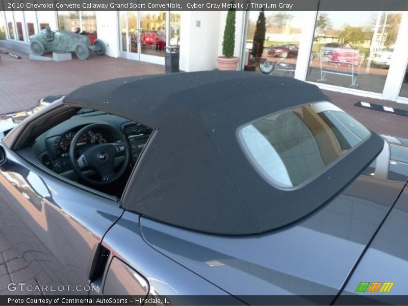 Cyber Gray Metallic / Titanium Gray 2010 Chevrolet Corvette Callaway Grand Sport Convertible
