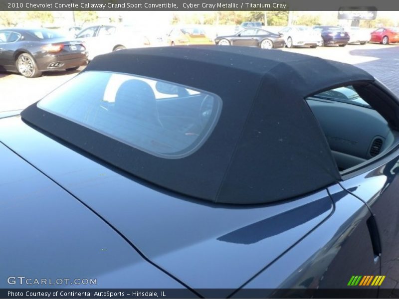 Cyber Gray Metallic / Titanium Gray 2010 Chevrolet Corvette Callaway Grand Sport Convertible