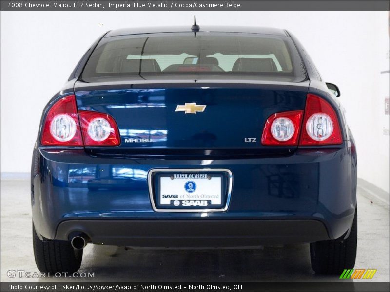 Imperial Blue Metallic / Cocoa/Cashmere Beige 2008 Chevrolet Malibu LTZ Sedan