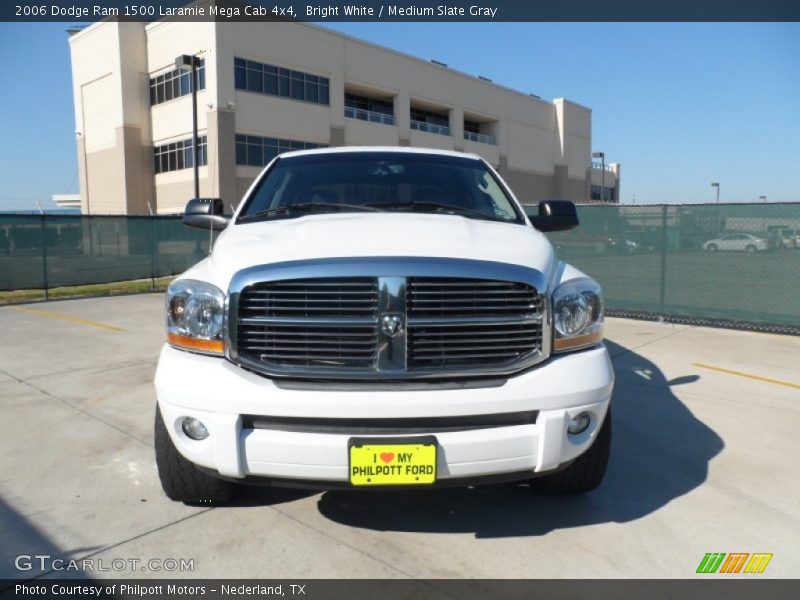 Bright White / Medium Slate Gray 2006 Dodge Ram 1500 Laramie Mega Cab 4x4