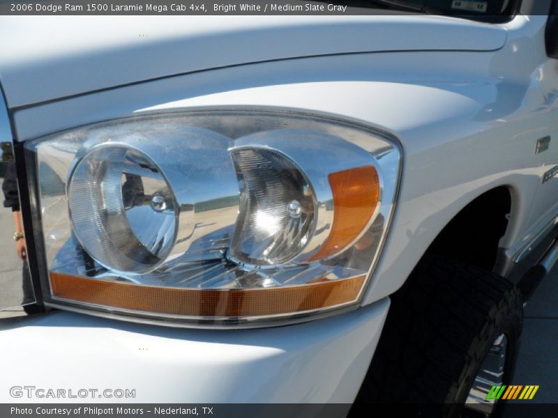 Bright White / Medium Slate Gray 2006 Dodge Ram 1500 Laramie Mega Cab 4x4
