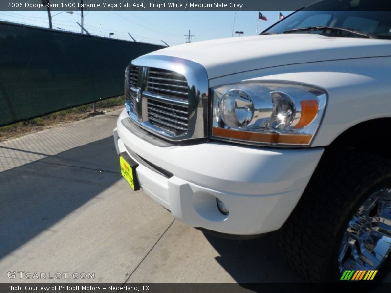 Bright White / Medium Slate Gray 2006 Dodge Ram 1500 Laramie Mega Cab 4x4