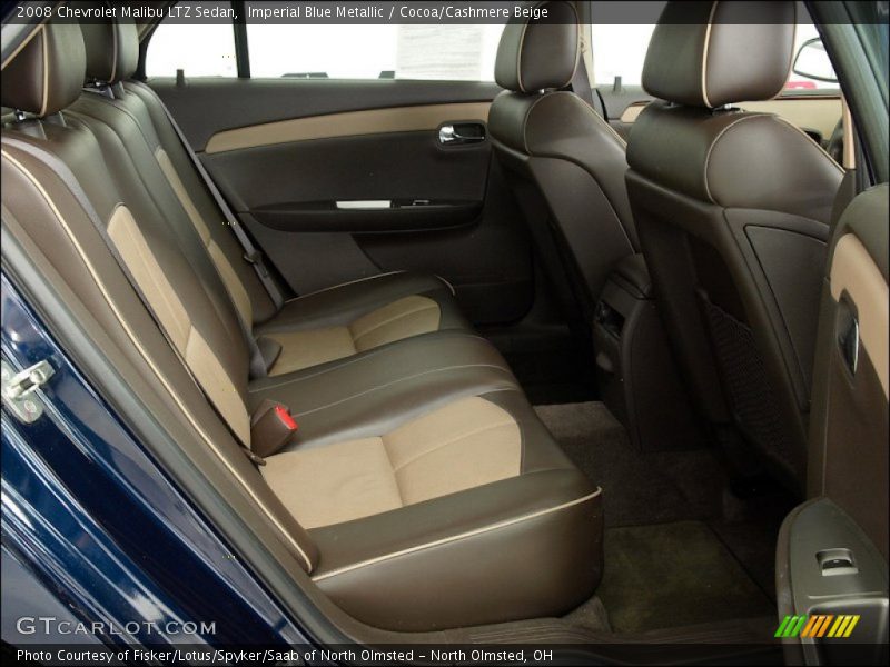  2008 Malibu LTZ Sedan Cocoa/Cashmere Beige Interior