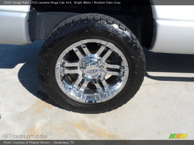 Bright White / Medium Slate Gray 2006 Dodge Ram 1500 Laramie Mega Cab 4x4