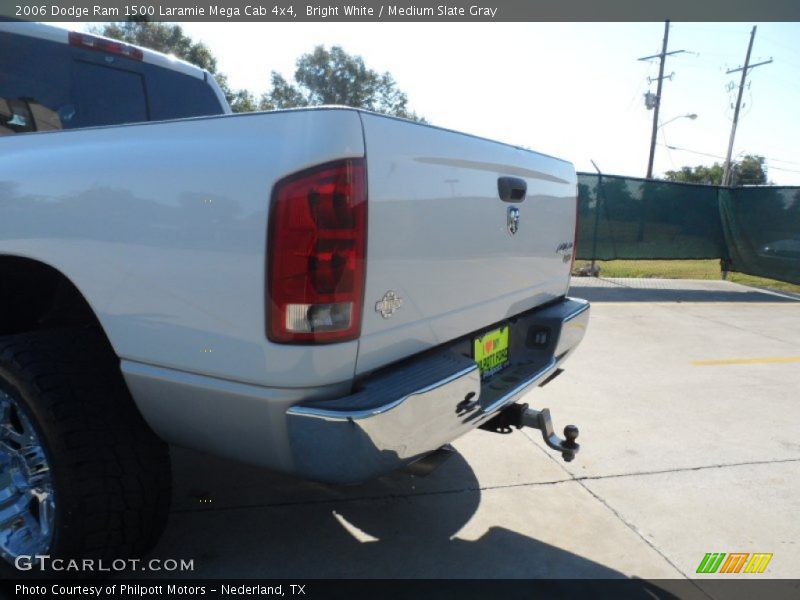 Bright White / Medium Slate Gray 2006 Dodge Ram 1500 Laramie Mega Cab 4x4