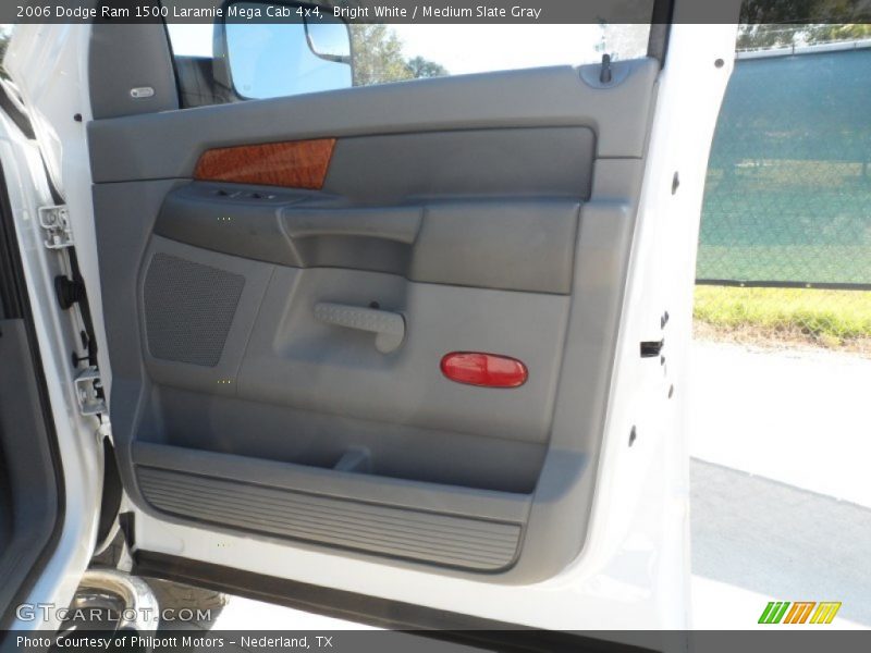 Bright White / Medium Slate Gray 2006 Dodge Ram 1500 Laramie Mega Cab 4x4