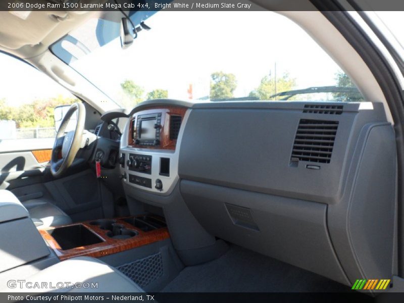 Bright White / Medium Slate Gray 2006 Dodge Ram 1500 Laramie Mega Cab 4x4