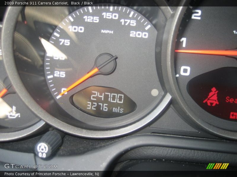 Black / Black 2009 Porsche 911 Carrera Cabriolet
