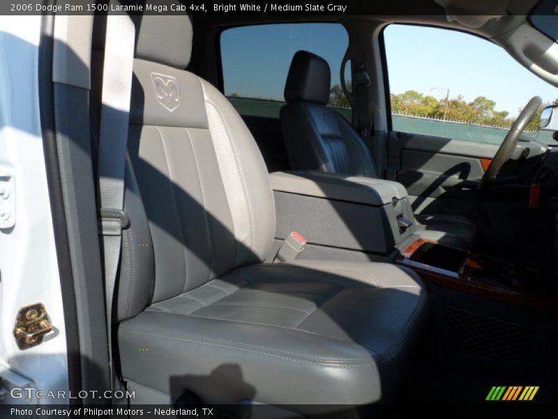 Bright White / Medium Slate Gray 2006 Dodge Ram 1500 Laramie Mega Cab 4x4