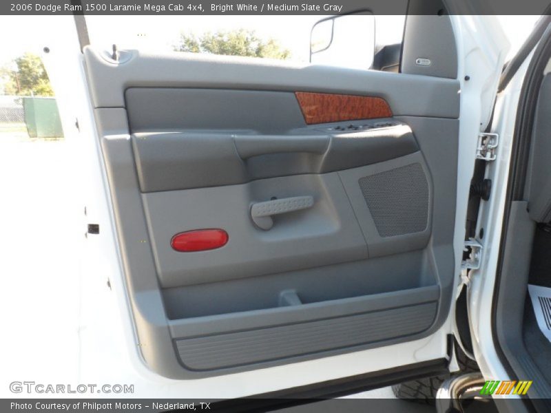 Bright White / Medium Slate Gray 2006 Dodge Ram 1500 Laramie Mega Cab 4x4