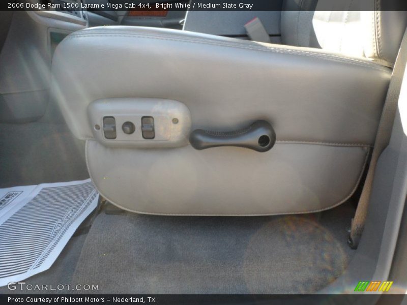 Bright White / Medium Slate Gray 2006 Dodge Ram 1500 Laramie Mega Cab 4x4