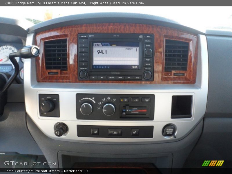 Bright White / Medium Slate Gray 2006 Dodge Ram 1500 Laramie Mega Cab 4x4