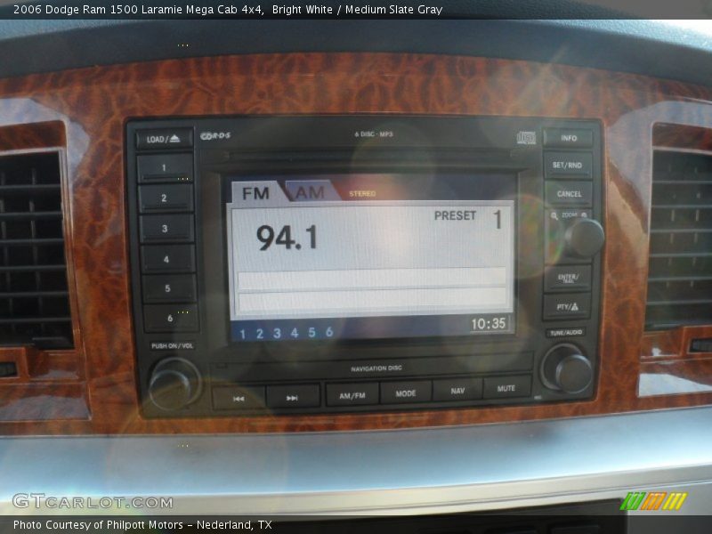 Bright White / Medium Slate Gray 2006 Dodge Ram 1500 Laramie Mega Cab 4x4