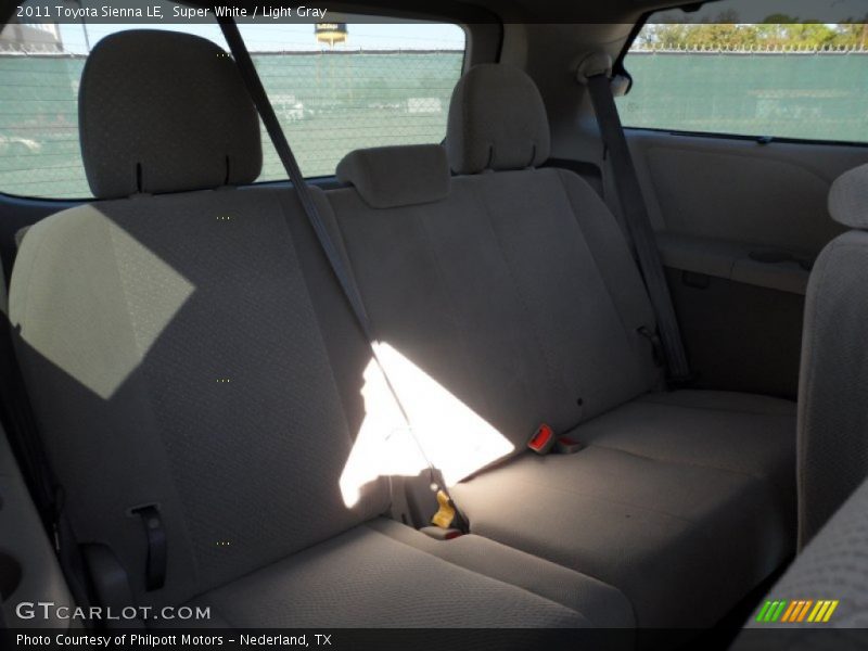 Super White / Light Gray 2011 Toyota Sienna LE