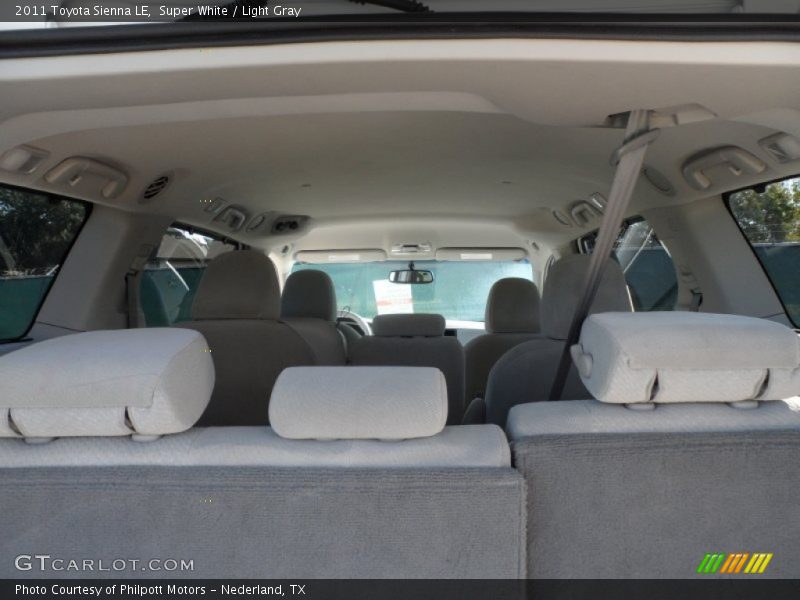 Super White / Light Gray 2011 Toyota Sienna LE